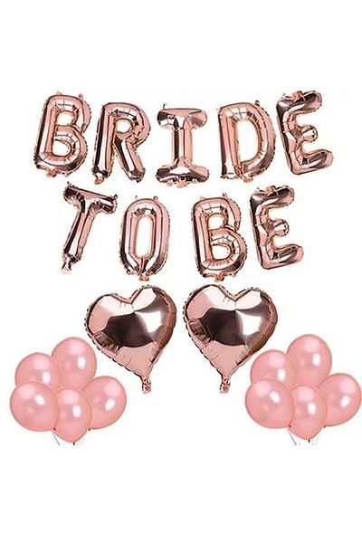 DÜVENCİ TİCARET Foil Balloon Set - BRIDE TOBE