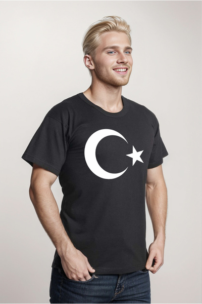 ahmer fashion Moon Star Printed T-Shirt