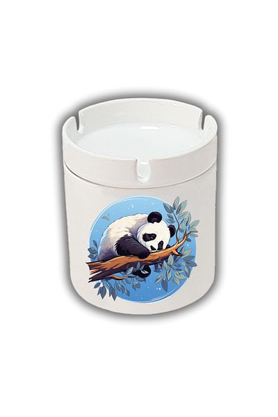 lili hediyelik Τασάκι με τυπωμένο Panda ξαπλωμένο στο κλαδί