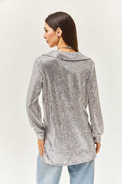 Thil Women's Long Sleeve Sequined Shirt 2415-THL