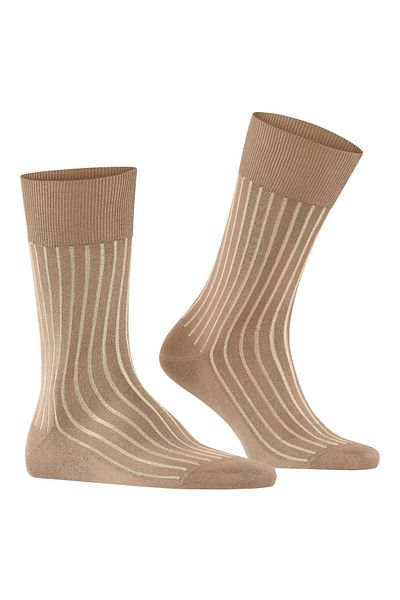 FALKE Herren Socken - Shadow, Strümpfe, Baumwolle, Logo, lang, einfarbig