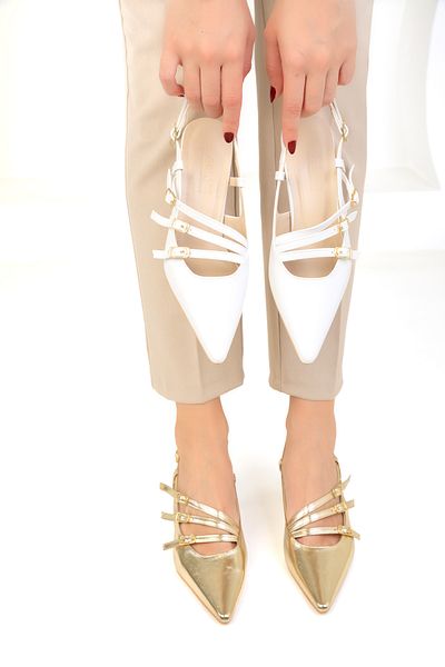 SOHO Gold Women's Classic Heeled Shoes 18803