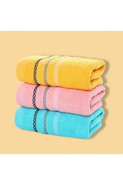 Choice 2pcs Cotton Towel Wheat Ear Style Towel Quick Absorbent Soft Quick Dry Face Towel Bathroom Hotel ...