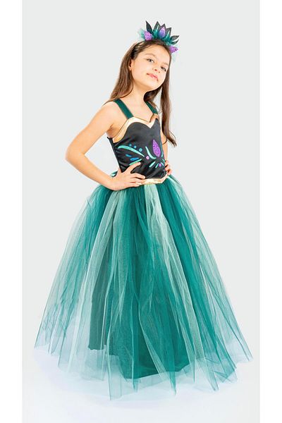 Buse&Eylül Bebe Frozen Character Anna Girl's Birthday Party Concept Dress
