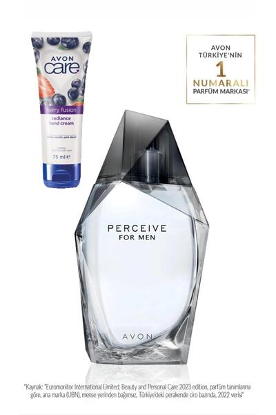 AVON Perceive Erkek Parfüm Edt + Avon Care 75 ml El Kremi