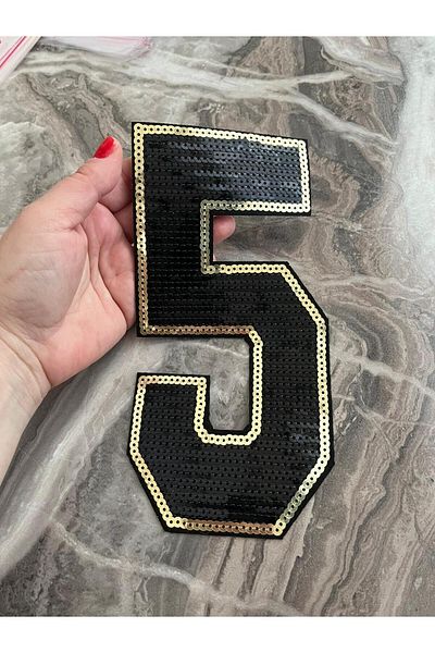 Gönülden Tasarım 21X11 CM FERĂȚĂ ADESĂ CU PAYETE 5 FIGURI ACCESORIUL DE CUSUT PATCH
