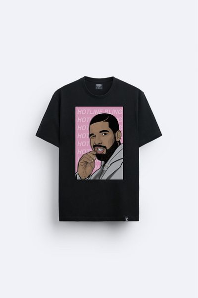Darkia Tricou unisex cu imprimeu Drake Design