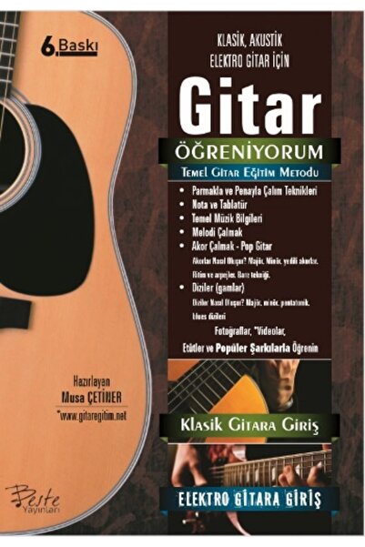 Beste Yayınları Gitar Öğreniyorum – Temel Gitar Eğitim Metodu