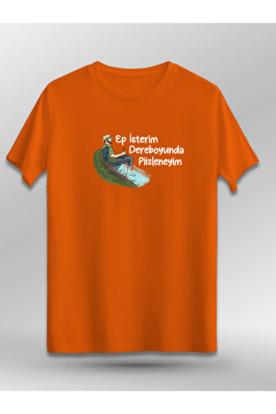 Trakya Bazaar Ep İsterim Dereboyunda Piizleneyim (Baskılı Üniseks Tişört)