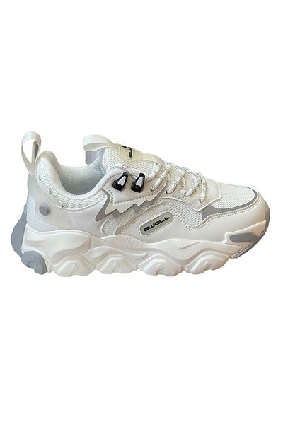 Ewoll High Sole Walking Running Shoes Color Detailed Anorak (REATHABLE FABRIC)