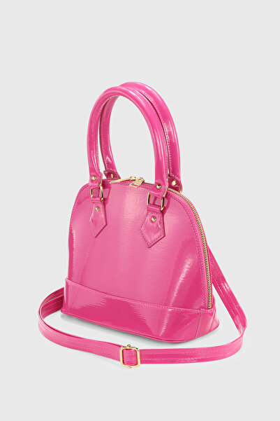 Housebags Pink Patent Leather Versatile Crossbody Bag 258