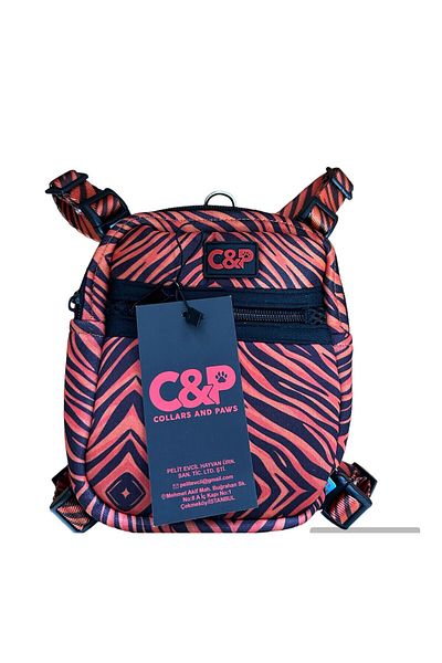 collars and paws Dog Chest Collar with Tiger Bag
