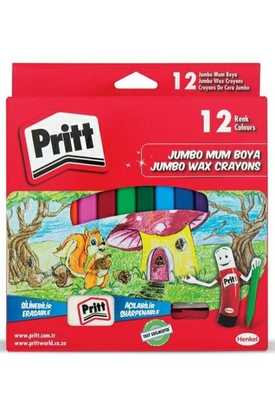 Pritt PRİTT JUMBO MUM BOYA SİLİNEBİLİR 12 Lİ 1655739