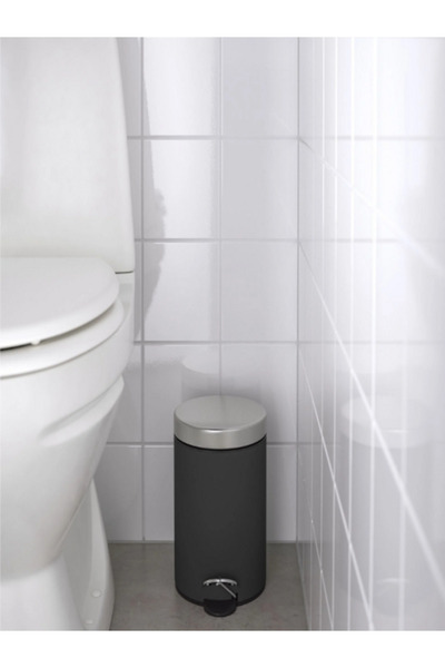 IKEA Dark Gray Colored Ekoln Trash Can 3 Lt