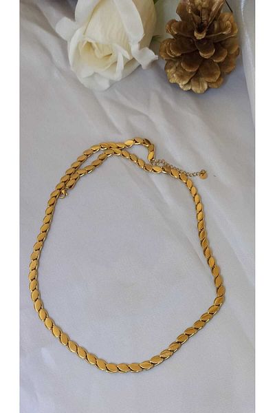 Mardinal Stainless Stainless Steel Barley Chain Necklace 60 Cm