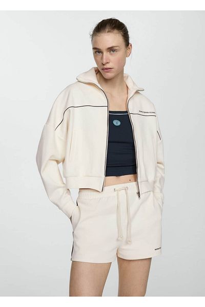 MANGO Woman Logo Woven Shorts