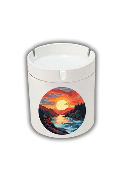 lili hediyelik Τασάκι με τυπωμένο Sun and Nature