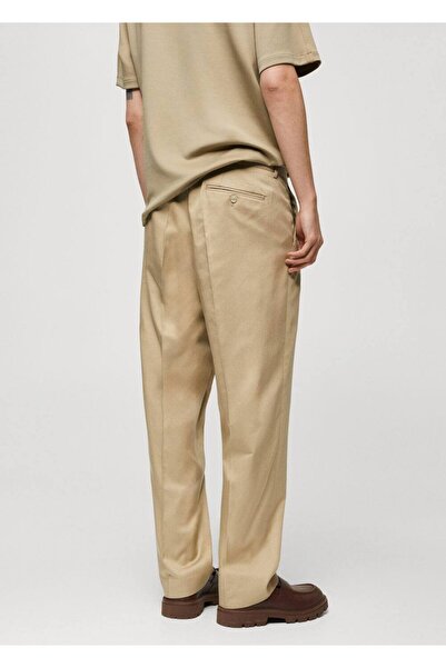 MANGO Man Regular kesim pensli kumaş pantolonu