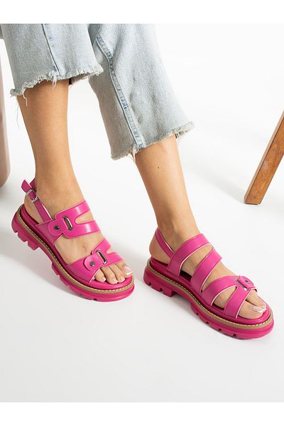 Alemdar Shoes Γυναικεία σανδάλια ROOM Φούξια