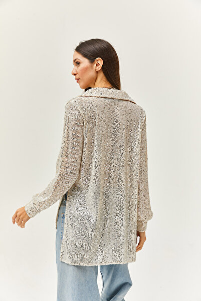 Thil Women's Long Sleeve Sequined Shirt 2415-THL