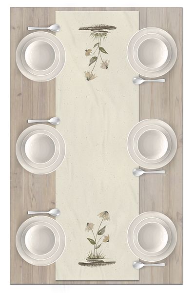 Bertille Home Flower Series 140x40 Cm Digital Printed Runner
