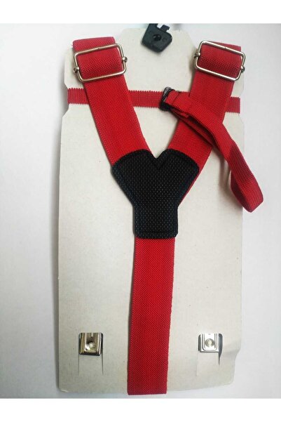 NEKİBUKİ Ayarlanabilir 1-9 Yaş Fuşya Çocuk Pantolon Askısı ve Papyon Takımı