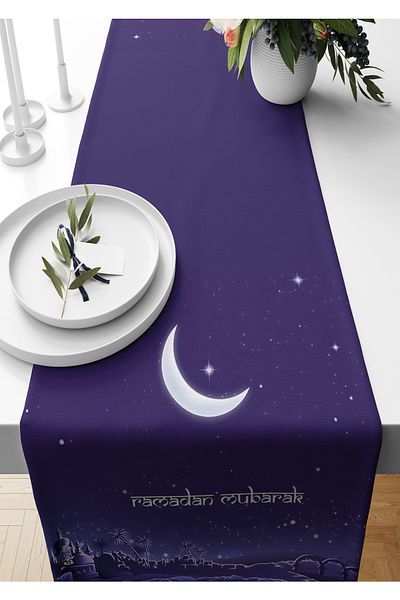 Bertille Home Ramadan Series 140x40 Cm Digital Printed Runner (Ramadan)