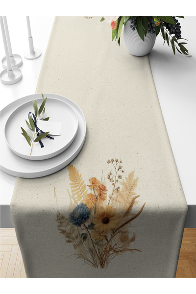 Bertille Home Σειρά λουλουδιών 140x40 cm Digital Printed Runner