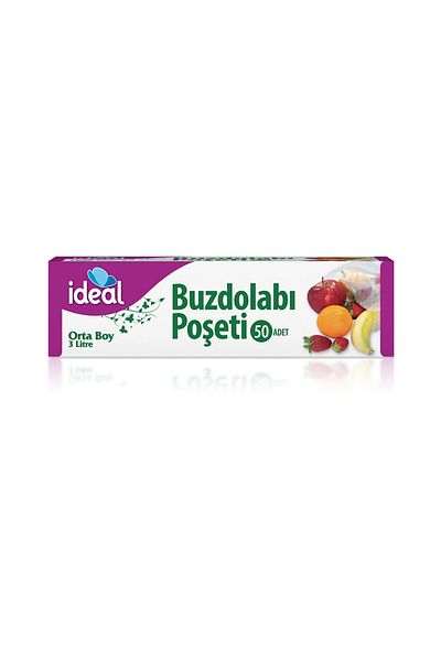 İdeal Refrigerator Bag, Medium Size, 3 Liters, 50 Pieces
