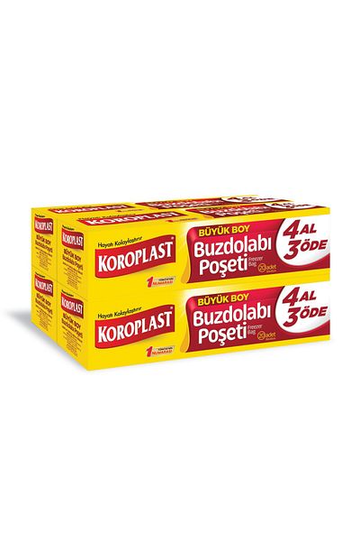 Koroplast Refrigerator Bag, Large Size, 30x45 cm, Buy 4 Pay for 3, 80 Pieces