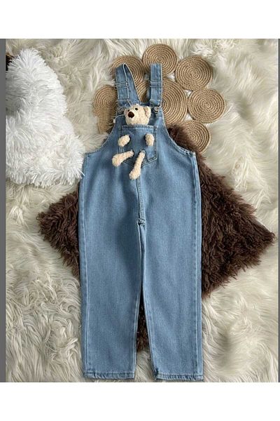 Yavrumsa Slopet din denim cu ursuleț