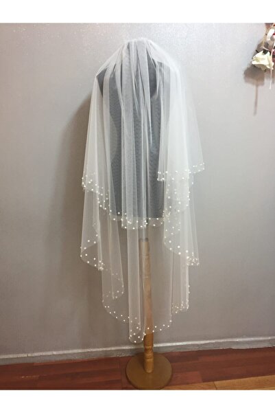 Nevin Gelinlik Women's White Tulle Veil