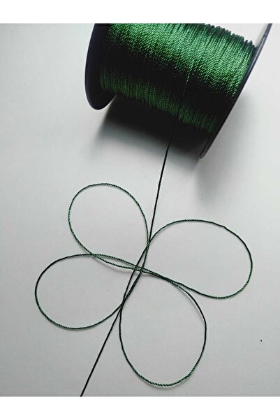 Eskişehir hobi sanat 50 μέτρα Πράσινο Κλωστή Ροζάριο - 0,8 mm Χρώμα