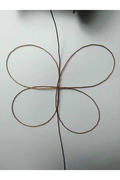 Eskişehir hobi sanat 100 μέτρα 0,8 mm κορδόνι Tasbih - Χρώμα Χρυσό Καφέ
