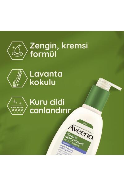 AVEENO DAİLY MOİSTURİZİNG SKİN BRİGHTENİNG BODY LOTİON - LAVENDER PSSN2492