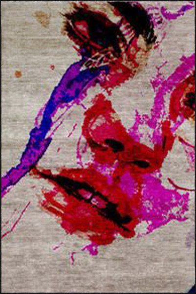 Rugs Modern Halı Covor decorativ modern cu model de față de femeie colorată 4488