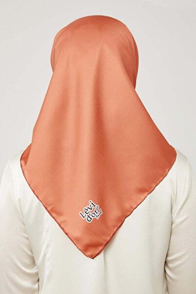 Levidor Orange Solid Color Trend Twill Scarf