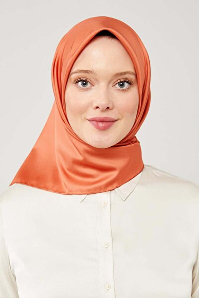 Levidor Orange Solid Color Trend Twill Scarf