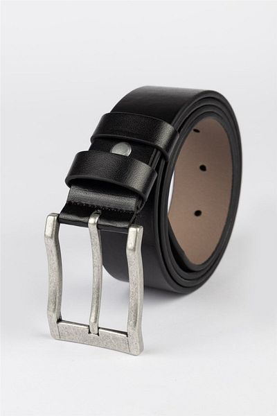Tudors Pánský 4 cm sportovní černý pásek