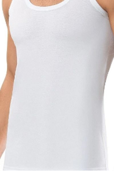 Erdem 1100 Men's 6-Piece 100% Cotton White Combed Cotton Undershirt