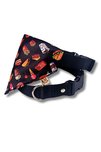 UTDpet Fastfood Dog Collar with Scarf