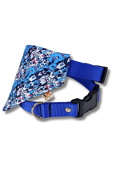 UTDpet Bluedoggy Dog Collar with Scarf