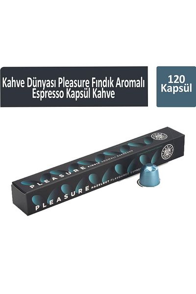 Kahve Dünyası Espresso Capsule - Pleasure Hazelnut Flavored, 120 Capsules