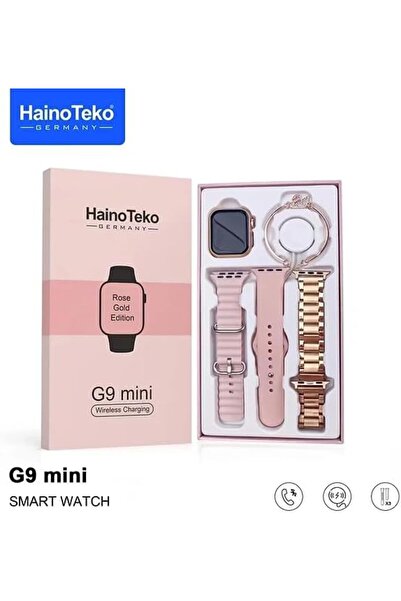 bella markt OPPO RENO5 LİTE Uyumlu Kadın Akıllı Saat G9 Mini 3 kordonlu ve bi...