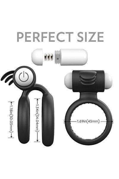 Nightcrawler Klitoris Uyarıcı Vibrator Güçlü Titreşimli Testis Halkalı Penis Yüzüğü