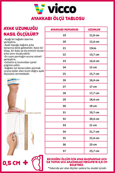 Vicco Oslo Cırtlı Kız Çocuk Spor Ayakkabı 346.24Y.152