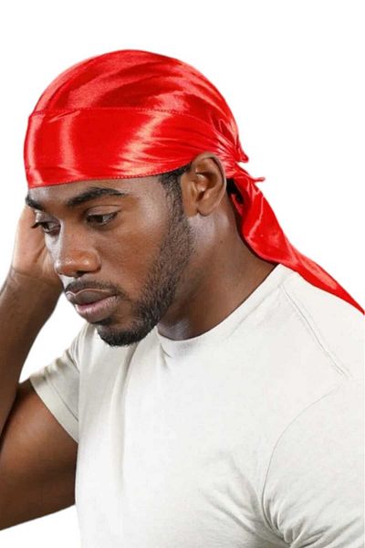 ESUSO 11 Colors Bright Satin Red Durag Bandana - Headband