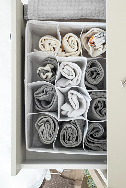 Emofom Drawer Organizer 12 Compartments Organizer (31 cm x 25 cm x 12 cm)