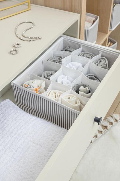 Emofom Drawer Organizer 12 Compartments Organizer (31 cm x 25 cm x 12 cm)