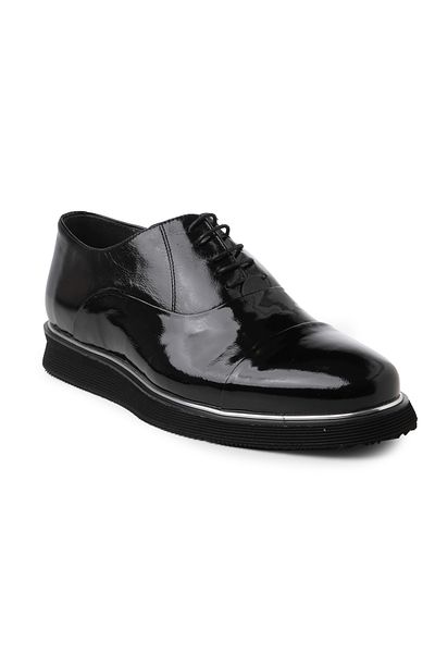 John May Men's Oxford ( Classic) KA-E2305 John May EVA Black Wrinkled
